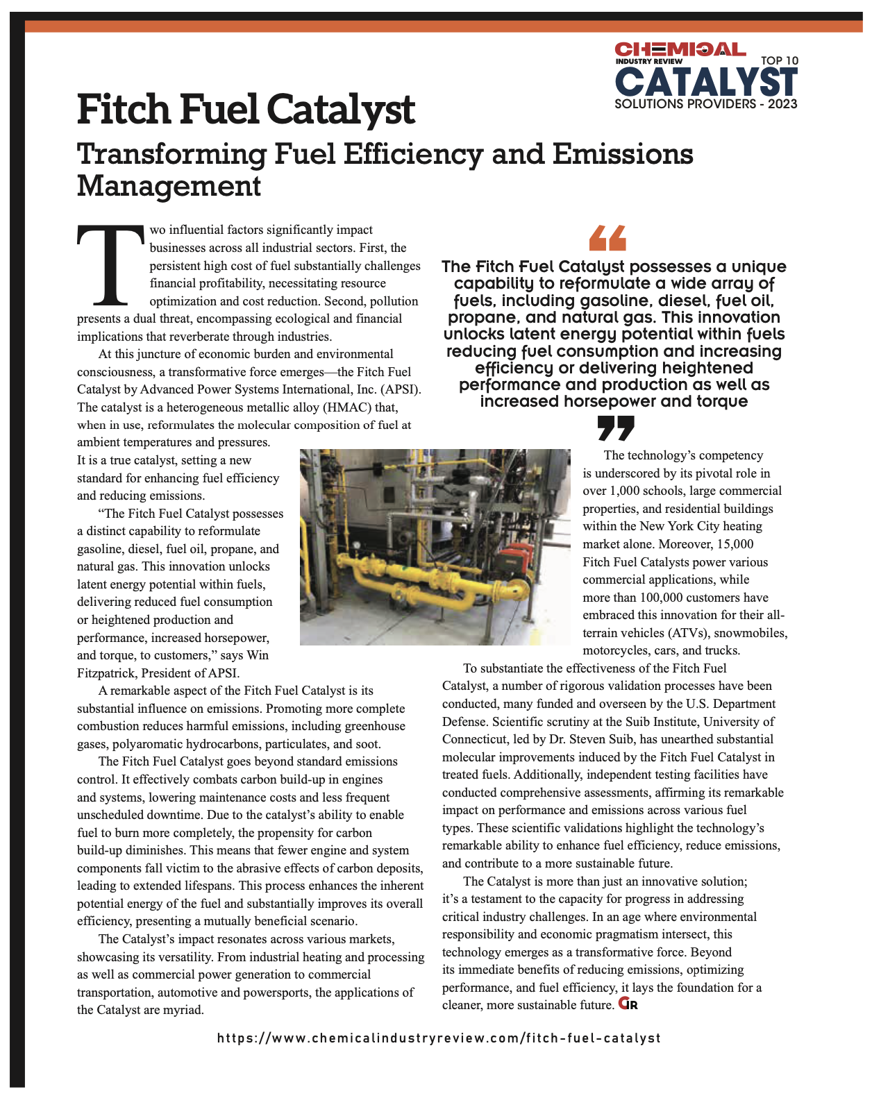 News — Fitch Fuel Catalyst